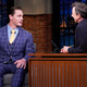 Illustration for article titled John Cena admits he chopped the Red Sox out of the playoffs to Boston fan Seth Meyers